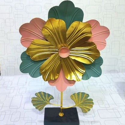 Colorful Flower Table Decor, Modern Metal Leave Statue, Home Miniature Ornament, Iron Exquisite Home Decor Colorful Flower Table Decor, Modern Metal Leave Statue, Home Miniature Ornament, Iron Exquisite Home Decor
